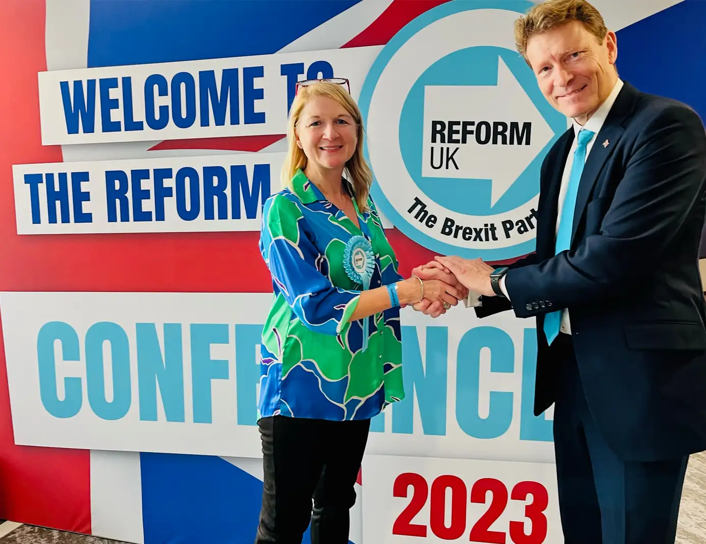 Emma Guy Reform - Mid Cheshire Parliamentary Candidate with Richard Tice